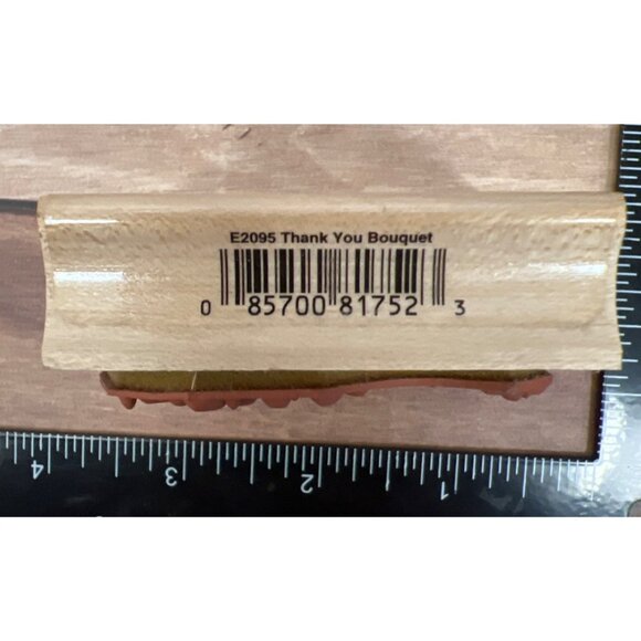 Hero Arts Wood Mounted Rubber Stamp E2095 Thank You Bouquet - Picture 4 of 4